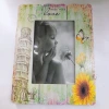 Sunflower craft photo frame stand, simple and retro wall-mounted custom picture frame, children and adults, studio photo frame Specification image